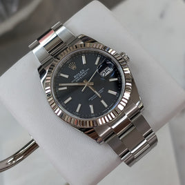 Rolex DateJust 41mm, Blue Stick Dial, Oyster Bracelet (Ref. 126334)