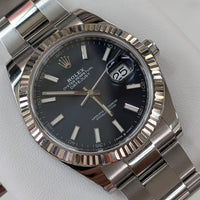 Rolex DateJust 41mm, Blue Stick Dial, Oyster Bracelet (Ref. 126334)