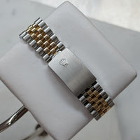 Rolex DateJust 36mm, Champagne Diamond Dial, Two-Tone No Holes (Ref. 16233)