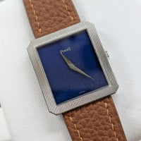 Piaget Vintage Lapis Dial, 18k White Gold (Ref. 9154)