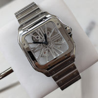 Cartier Santos "Skeleton" Stainless Steel (Ref. WHSA0015)