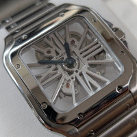 Cartier Santos "Skeleton" Stainless Steel (Ref. WHSA0015)