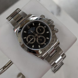 Rolex Daytona, Black Dial Steel Bezel (Ref. 116520)