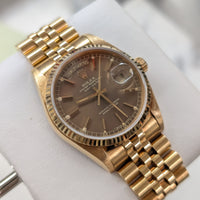 Rolex Day-Date 36mm "Havana Candlestick" Dial, Jubilee (Ref. 18038)