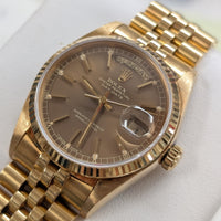 Rolex Day-Date 36mm "Havana Candlestick" Dial, Jubilee (Ref. 18038)