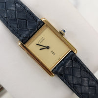 Cartier Must de Tank, Cream dial, Vermilion (Ref. 3-66001)