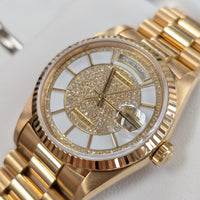 Rolex Day-Date 36mm, White Carousel Diamond Dial (Ref. 18238)