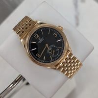 Rolex 1908, Settimo Bracelet, Yellow Gold, Black Dial (Ref. 52508)