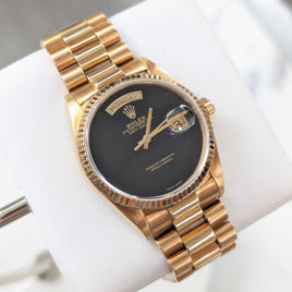 Rolex Day-Date 36mm, Onyx Dial (Ref. 18038)