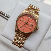 Rolex Pink Stella Dial Day-Date 36mm, 18k Yellow Gold (Ref. 1803)
