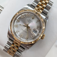 Rolex DateJust 36mm, Grey Concentric Dial, Two Tone (Ref. 116233)