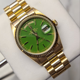 Rolex 36mm Day-Date Green Stella Dial (Ref. 18238)