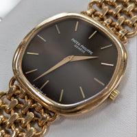 Patek Phillipe Hexagonal Ellipse 18k Yellow Gold, Dark Dial (Ref. 3861/002)