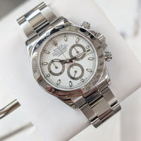 Rolex Cosmograph Daytona, Stainless Steel, White Dial (Ref. 116520)