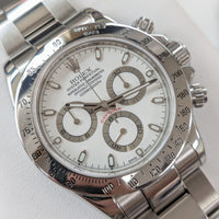 Rolex Cosmograph Daytona, Stainless Steel, White Dial (Ref. 116520)