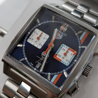 Tag Heuer Monaco x Gulf Automatic Chronograph, Metal Strap (Ref. CBL2115.FC6494)