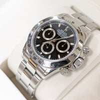 Rolex Cosmograph Daytona, Black Dial Steel Bezel (Ref. 116520)