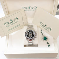 Rolex Cosmograph Daytona, Black Dial Steel Bezel (Ref. 116520)