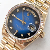 Rolex Day-Date 36mm, Blue Vignette Diamond Dial (Ref. 18038)