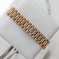 Rolex DateJust 31mm, President Strap, Custom MOP Diamond Dial (Ref. 6827)