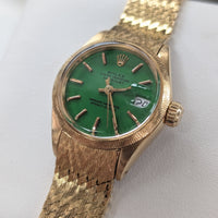 Rolex DateJust 26mm, Green Stella Dial, Mesh Bracelet (Ref. 6904)