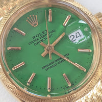 Rolex DateJust 26mm, Green Stella Dial, Mesh Bracelet (Ref. 6904)